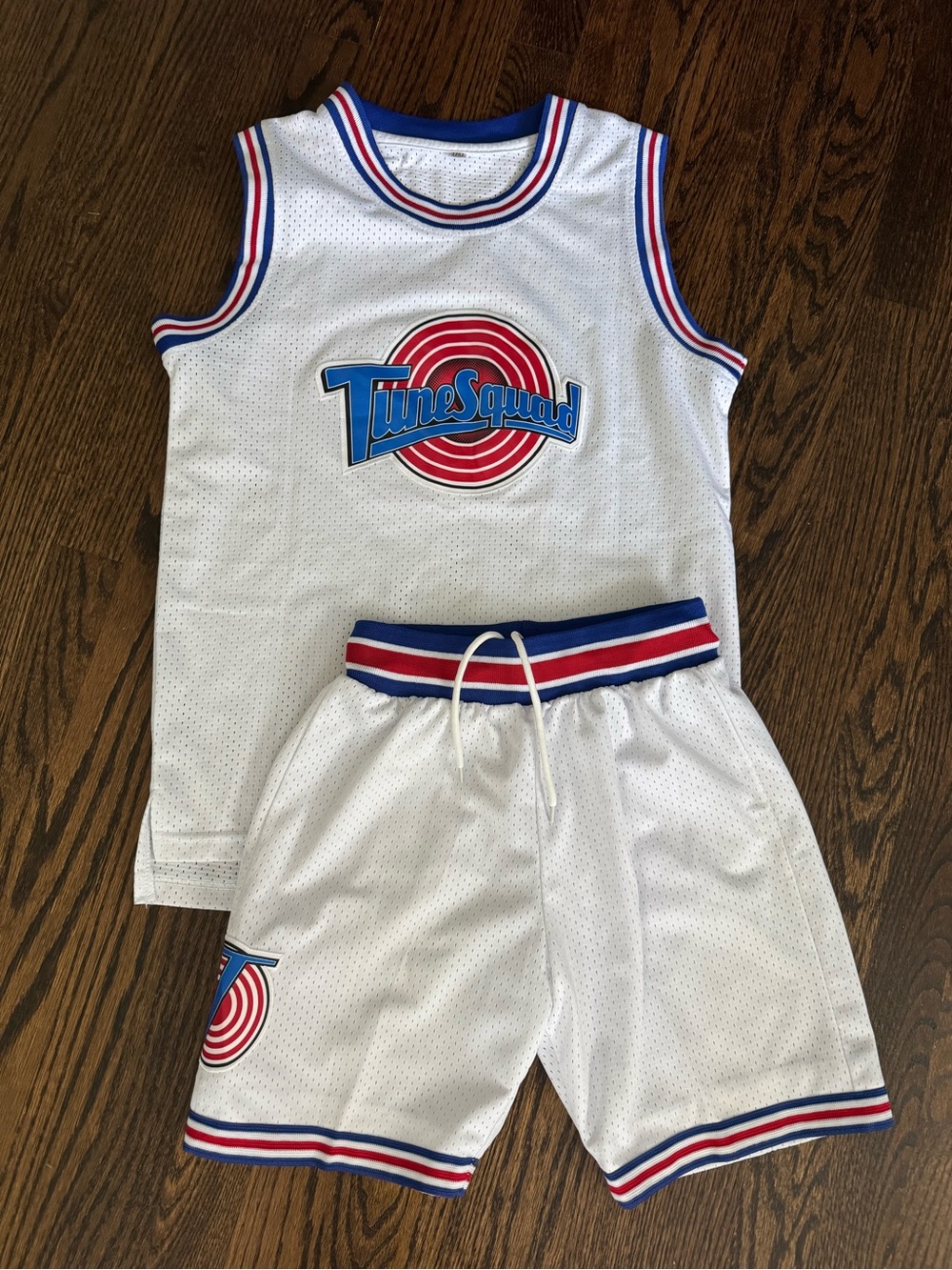 Tune Squad Kids' White Basketball Jersey & Shorts Set - Lola